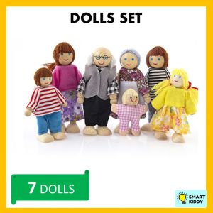 Furniture Wooden Toys for Kids Pretend Play Set for Girl Toys Doll House for Kids Birthday Gift for Girl Miniature Doll House Mini Furniture Toys