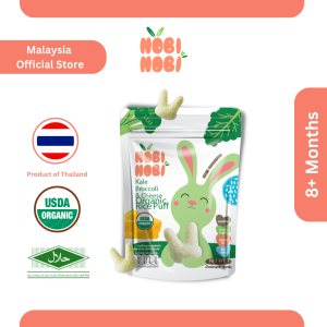 NOBI NOBI ORGANIC JASMINE RICE PUFFS KALE BROCCOLI AND CHEESE (FOR 8 MONTHS +)