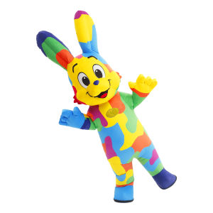 Colorful Rabbit Inflatable Costume Parade Adult Character Cosplay Halloween Performance Party Mascot Set