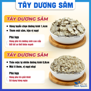 Sâm tây dương thái lát mỏng 500g (Sâm hoàng kỳ khô bạch sâm) - Thảo Dược Hạnh nguyên