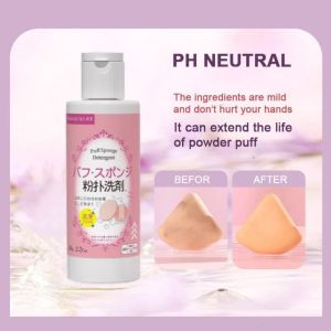 80ml Air Cushion Powder Puff Egg Cleaning Agent Makeup Brush Cleaning Liquid Beauty Makeup Tool