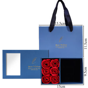 【On Sale】Valentines Day Rose Gift Box Flower Rose Gift Set with Gift Box Bag for Girlfriend