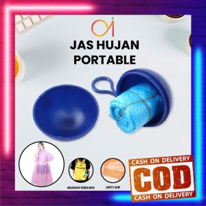 AI-C853 Jas hujan Konser Raincoat Travel Portable Dengan Gantungan Bola Kunci / Jas Hujan Bola Plastik Gantung Warna Warni Anti Air