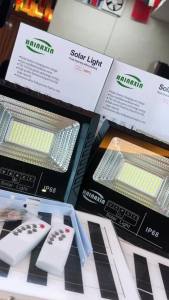 HAINAXIN W Solar Light Outdoor with Remote Control IP67 Waterproof Streetlight 2835 LED 18-24H Continuous Lighting for Garden Parking Lot Room Buy 1 Take 1