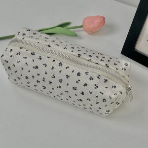 WCYC Large Capacity Pen Bag Multifunctional Floral Print Pencil Case High Quality Pen Box Students