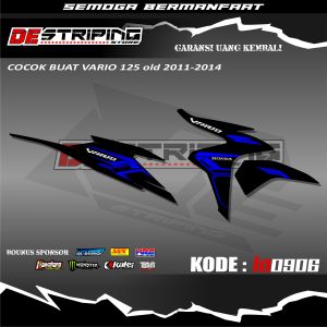 LA0906 Striping Stiker Motor Honda Vario 125 Old 2011-2014 Semifull Stiker Vario Old Design Terbaru