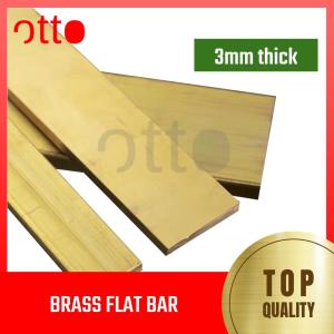 Brass Flat Bar 3mm thick x 12 inches length