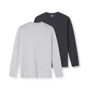 COMBO 2 Áo Thun Nam Dài Tay H90 Áo Thu Đông Cổ Tròn Chất Cotton Cao Cấp Thoáng Mát Thấm Hút Cực Tốt Co Giãn Thoải Mái ADT01