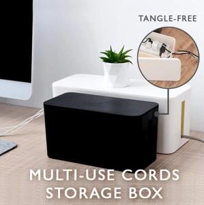 Household Cable Wire Storage Box Simple Junction Box Sorting Cable Organizer Power Cord Cable Management Box Charger Socket Hub Box