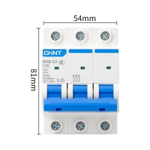 MCB CHINT MCB 3 Pas 3 Phase 3P 6KA NXB-63 10A 40A ampere AC220V-480V kontaktor 3 phase