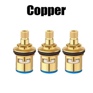 5/1x Faucet Valves Replacement Brass Stainless Steel Faucet Valves Household Sink Tap Inner Cartridges Bathroom Kitchen Faucet
