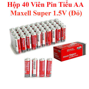 Hộp 40 Viên Pin Tiểu AA (2A) Maxell Super 1.5V (Đỏ)