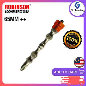 ROBINSON Nicrom Steel With Magnetic Screwdriver Bits Double PH2 Plus Head Screw Bit Double Cross-Shaped Ended Slotted