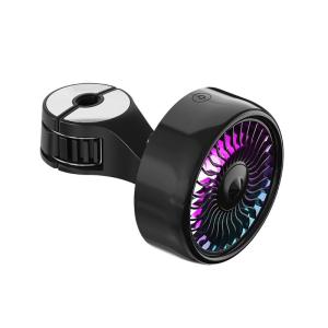 Car USB Cooling Fan Dashboard Air Vent Mount 360° Rotating Adjustable Air Conditioner Cooler 3-Speed Air Vent Outlet Fan