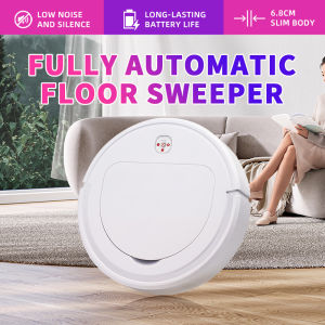 【Local Delivery】Upgraded Automatic Robot Vacuum Cleaner Smart Automatic Robot Household Smart Sweeper Robot Super Quiet 1800Pa Strong Suction for Pet Hair Hard Floor Carpet Hardwood Floor Super Quiet HEPA Filter Pet Hair