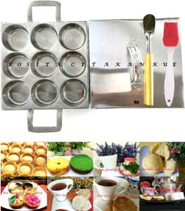 Rosita Cetakan Kue Lumpur Martabak Mini Cilor Burger Apem Bika Ambon Wingko Babad Tebal 6.1cm LP9 dan Tutup