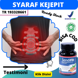 Obat Syaraf Kejepit Di Pinggang Sakit Pinggang Sebelah Kanan Kiri Encok Pegal Linu Nyeri Pinggang Belakang Obat Herbal Saraf Terjepit Pinggang Urat Kecetit - Sendifit 50 Kapsul