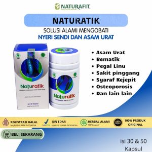 NATURATIK - Obat herbal Original Untuk Saraf Kejepit Meredakan Pegel Linu Encok Sakit Otot Pinggang Nyeri Sendi Rematik