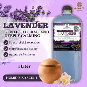 Lavender 1L Water Based Scent Essential Oil Fragrance for Humidifier Air Freshener & Linen Spray