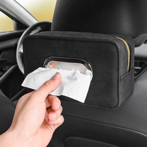 TKC28 ซิป กล่องทิชชู่ในรถยนต์ หลายฟังก์ชัน พร้อมสายรัด กล่องทิชชู่เบาะหลัง ยานยนต์ ตู้จ่ายผ้าขนหนู ที่วางผ้าเช็ดปากในรถยนต์ ที่จัดระเบียบบังแดด