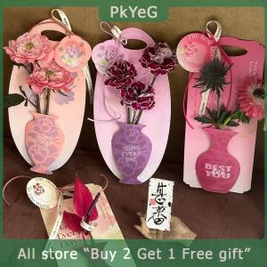 [COD] PkYeG KITCHEN Packaging Supplies Single Flower Packaging Box Heart Shape Flower Boxs Portable Mini Bouquet Wrapping Wedding Party Decor