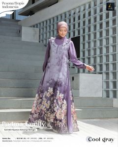 SARIMBIT LUBI 2025 PADMA FAMILY COOL GREY TERBARU GAMIS & KOKO KELUARGA LEBARAN PREMIUM REUNI KEKINIAN TERMURAH