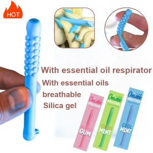 Essential for summer outdoor sports Portable silicone chewer Essential oil chewer Portable breathable version
