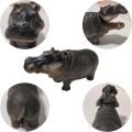 Fish Tank Bubbler Decorations Aquarium Ornament Kit with Air Stone Pump - Hippo Aquarium Decor (9.8ft Tube). 