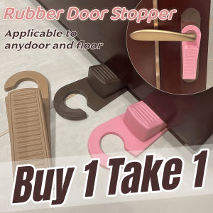 Buy 1 Take 1 Door Bottom Stoppers - Rubber Door Stop Wedge on Floor Premium - for Baby Safety