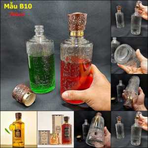 Chai Đựng Rượu Thủy Tinh 750ML – 13 mẫu lựa chọn – Vỏ Chai Rượu Đẹp làm quà biếu – Chai Thủy Tinh Đựng Rượu Cao Cấp – Bình Đựng Rượu Thủy Tinh