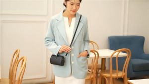 [BUY 1 TAKE 1] Women PU Leather Tree Logo Mini Crossbody Bag + Quilted Wristlet Pouch Set Local Shipping Casual Ladies Phone