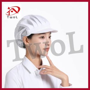 TWOL 1pcs Fashion Chef Hat Kitchen Food Service Cooking Cap Chic Business Work Hair Nets
