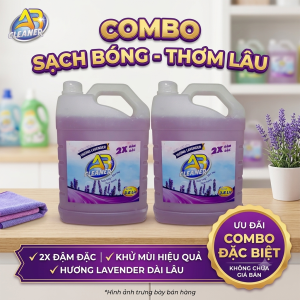 [ 2 Can 3.8L ] Nước Lau Sàn AB CLEANER Hương Lavender 3.8L Sạch bóng - Khử mùi - Ngát hương