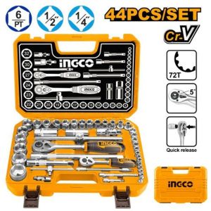 INGCO 44PCS 1/4DR+1/2DR SOCKET SET HKTS42441