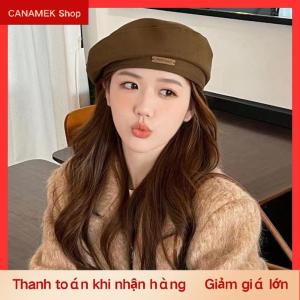 CS Cotton Phụ Nữ Mũ Berets Mùa Đông Mũ Cổ Điển Pháp Sọc Trên Mũ Quân Đội Mũ Họa Sĩ Mùa Thu Mùa Đông Đường Phố Hình Bát Giác Mũ Beret