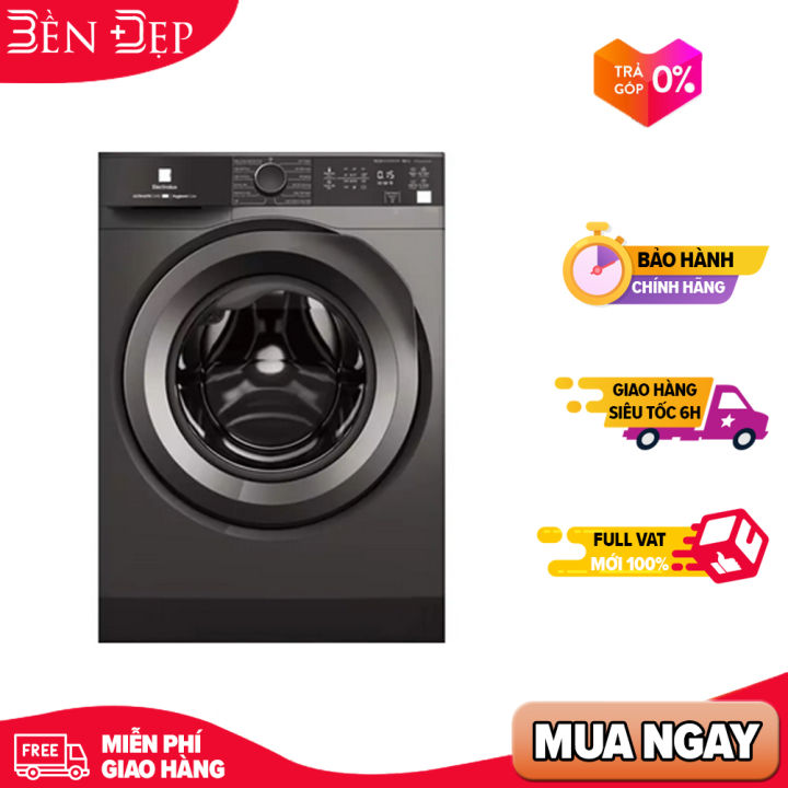 [TRẢ GÓP 0%] Máy giặt cửa ngang 10kg Electrolux EWF1024M3SB UltimateCare 300 - Xám đen Onyx (Giá áp dụng giao tại HN, HCM& các tỉnh liên hệ shop)
