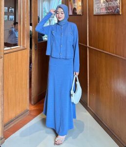 Setelan Wanita Polos Bellania Knit // One Set Formal Casual Hijabers Elegant // One Set Rajut Ala Drakor Viral 2024 // Ootd Wanita Hijab Simple