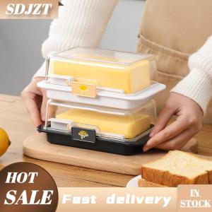 SDJZT Bơ lưu trữ hộp Cắt bao bì hộp lưu trữ tủ lạnh tươi giữ hộp đông lạnh pho mát lát tách hộp lưu trữ