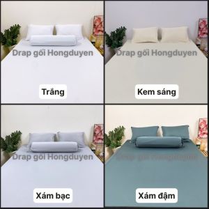 Vỏ áo gối vỏ áo ôm nhiều màu (KO TẤM GA KO MỀN). Drap thun - Grap thun - Ra thun - Ga thun. Ga giường - drap giường - ra giường - grap giường.