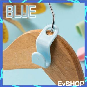 (1 pcs) Mini Hanger Connector Hooks Seamless Stackable Hanging Hook Plastic Holder Space Saving Wardrobe Rack Clothes