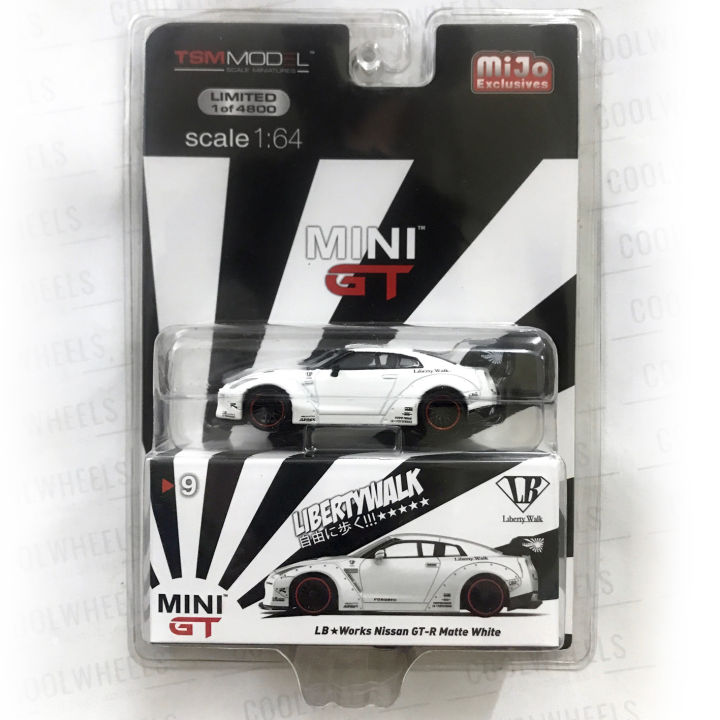 ミニカー MINIGT No9 LBWK Nissan GT-R Matte White MINI GT LB☆Works NISSAN GT-R Matte White - メルカリ