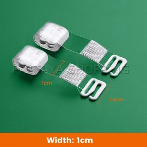 Pattaya 1 คู่ ใส มองไม่เห็น สายรัดบรา ปรับได้ ผู้หญิง ยืดหยุ่น สายคล้องไหล่ อุปกรณ์ซับใน bra straps