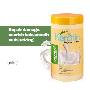 Bremod Performance Milk Keratin Organic Hot Oil 1000ml  501450 suit for Damaged Dull and Frizzy Hair