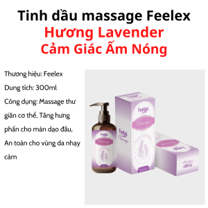 Tinh dầu massage body Feelex nhiều mùi hương phù hợp với mọi loại da