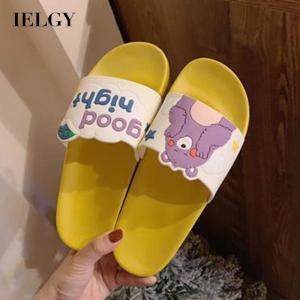 IELGY Korean ins cute cartoon soft bottom non-slip household indoor and outdoor slippers female