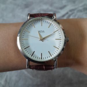 Đồng hồ nam AZUL dây da second hand si nhật- đã qua sử dụng
