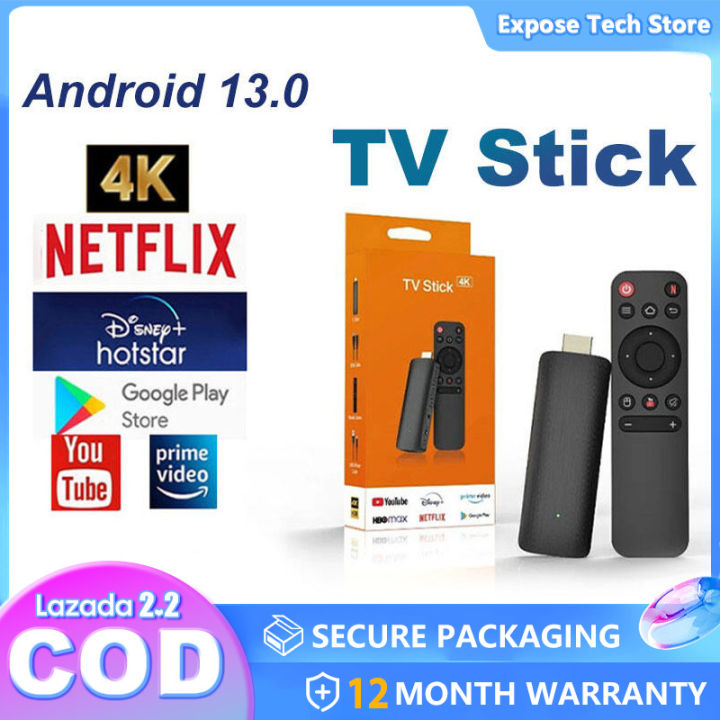 4K TV Stick English Version 1+8G Android 13.0 TV Netflix Google with ...