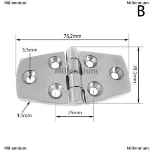 [COD] Millennium Marine 316 Stainless Steel Boat Hinges Heavy Duty Hatch Casting Hinge For Cabinet Doors Windows Butt Hinge Hardware Accessories