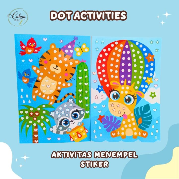 Dot Activities - Aktivitas anak menempel stiker bulat / mainan edukasi ...