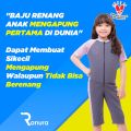 Baju Renang Anak Perempuan Mengapung Anti Tenggelam Ranura Kids Grey Pule -. 